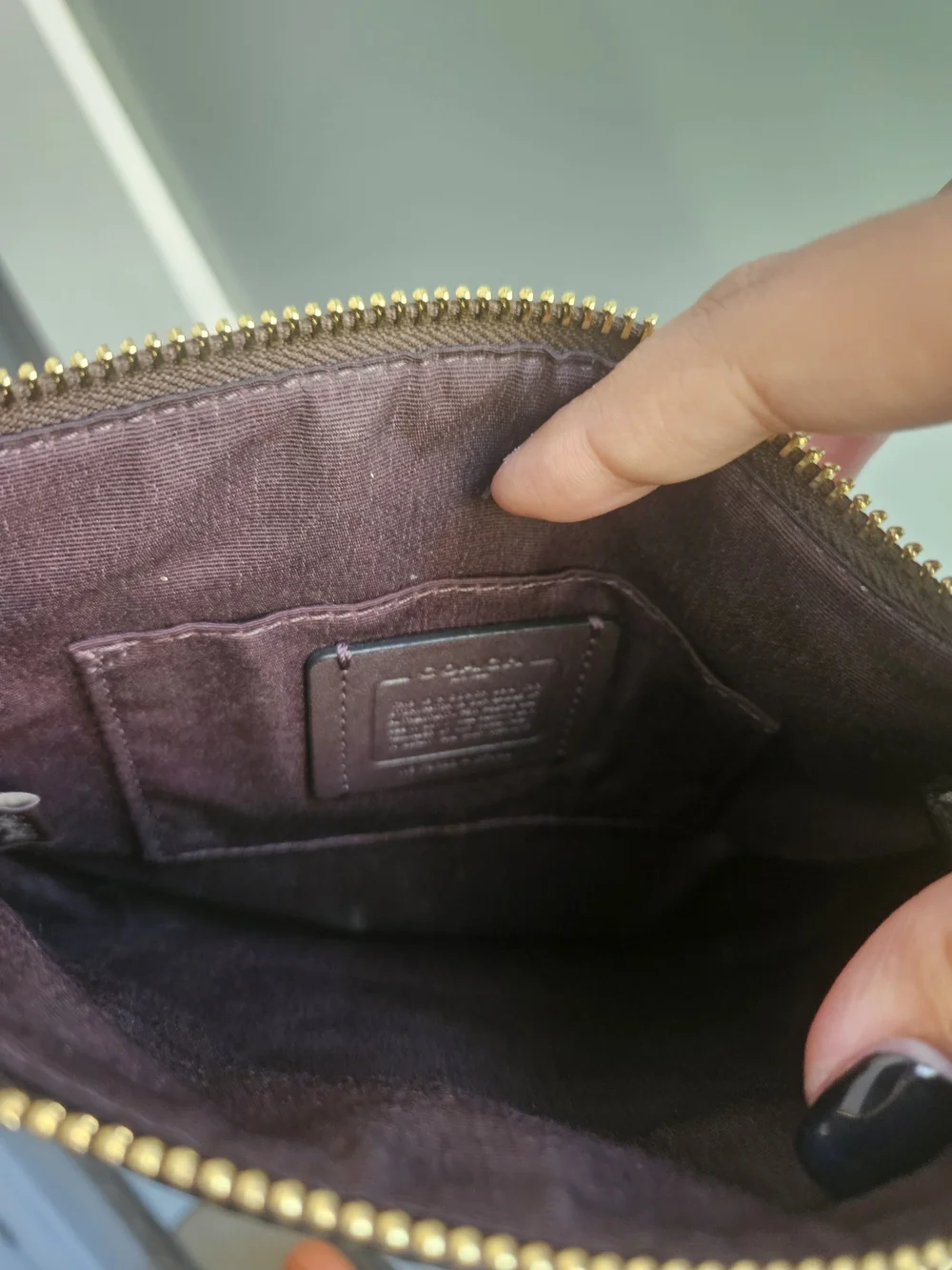 COACH Brown Signature Crossbody Bag